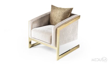 Medusa Home Mobilya - Bella Gold Koltuk Takımı