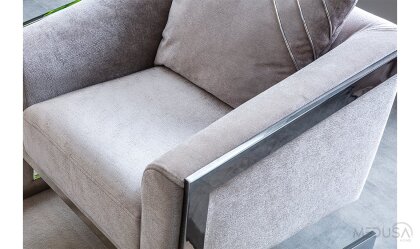 Medusa Home Mobilya - Bella Gümüş Koltuk Takımı