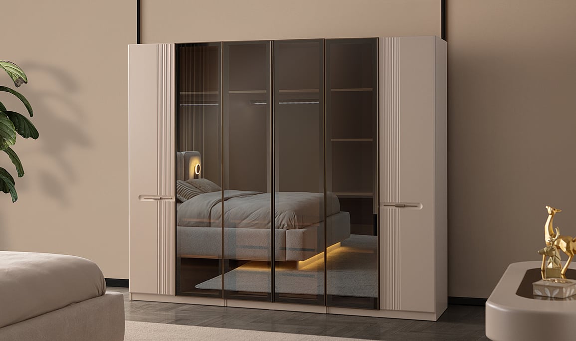 Medusa Home Mobilya - Bellora 6 Kapaklı Gardırop