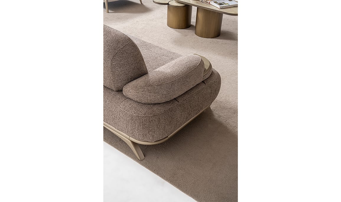 Medusa Home Mobilya - Belluno Kahve Üçlü Koltuk