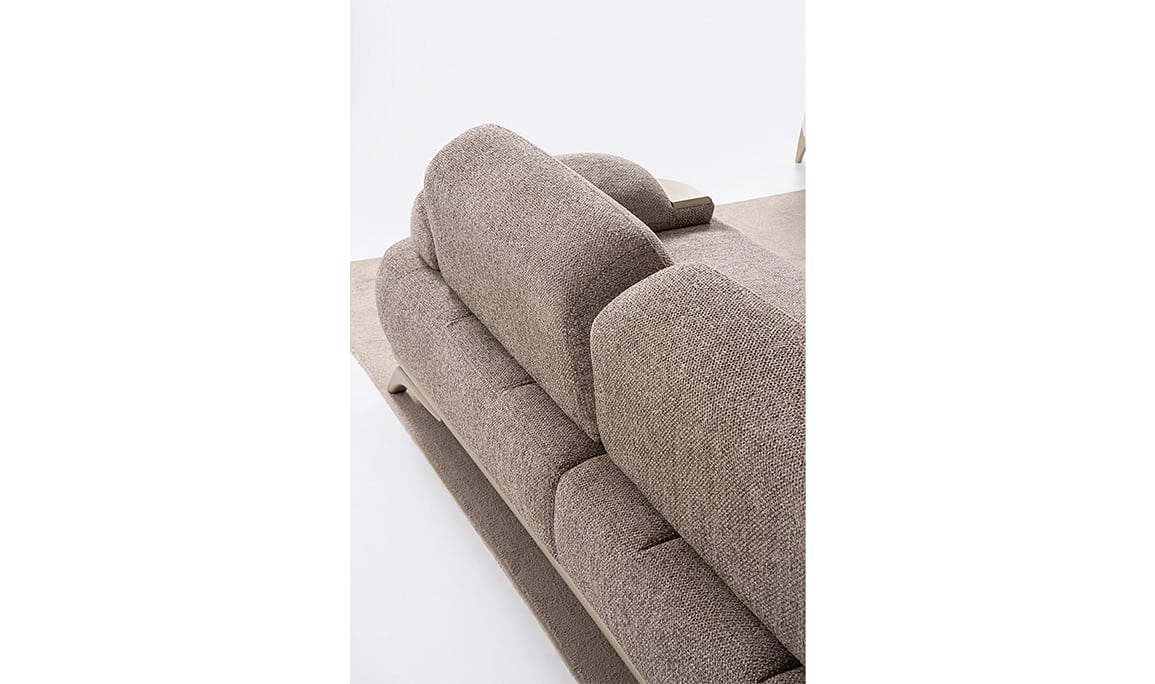 Medusa Home Mobilya - Belluno Kahve Üçlü Koltuk