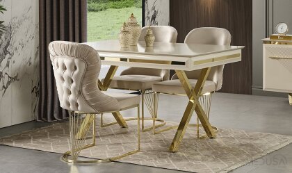 Medusa Home - Benjamin Luxury Yemek Masası Medusa Home - Benjamin Luxury Yemek Masası