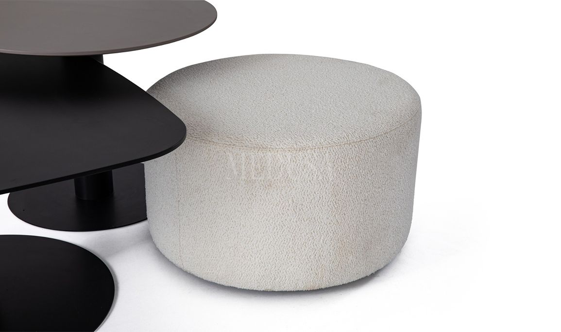 Medusa Home Mobilya - Benny Puflu Orta Sehpa Seti