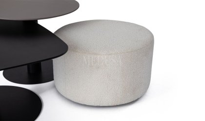 Medusa Home Mobilya - Benny Puflu Orta Sehpa Seti