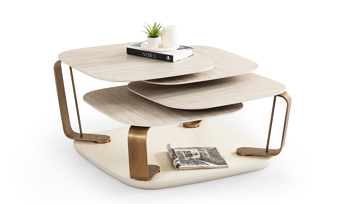 Medusa Home Mobilya - Bentley Traverten Orta Sehpa