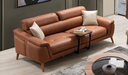Medusa Home - Beren Sehpalı ve USB'li Üçlü Koltuk Medusa Home - Beren Sehpalı ve USB'li Üçlü Koltuk