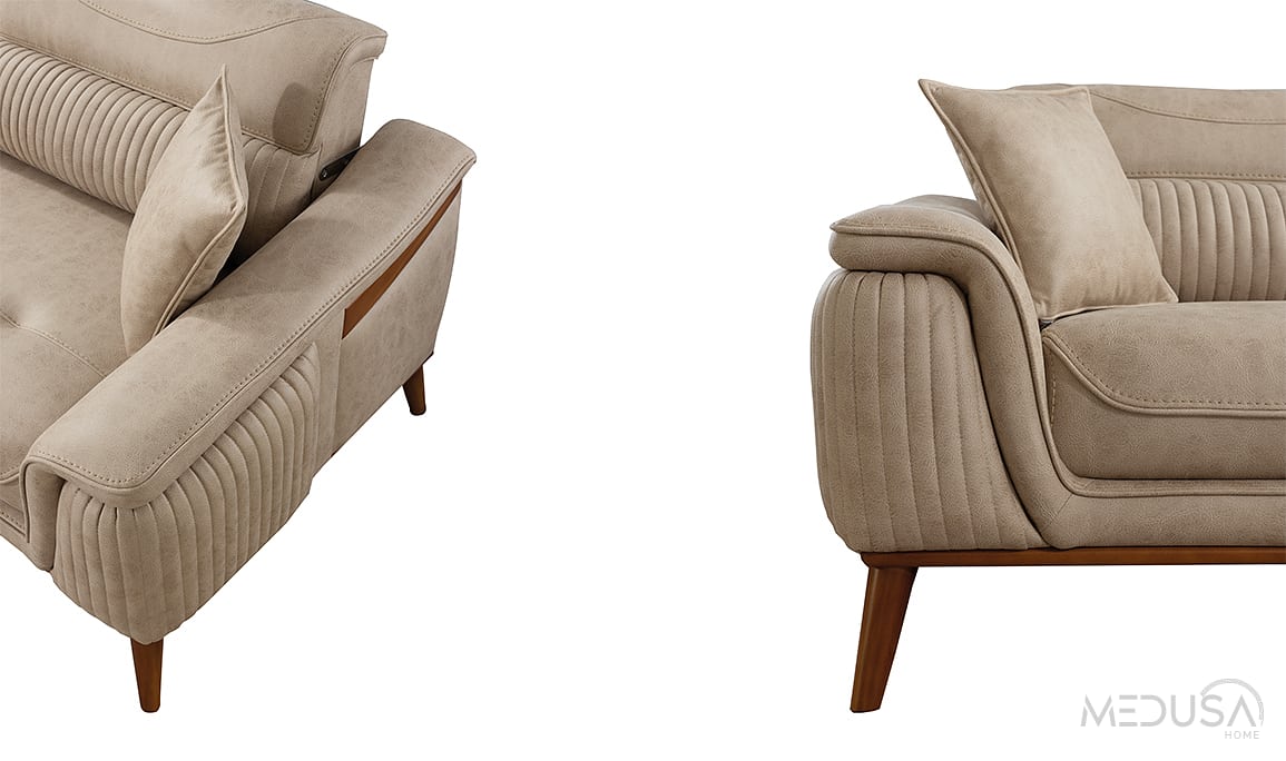 Medusa Home Mobilya - Beren Yataklı Üçlü Koltuk