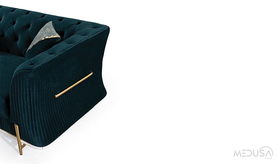 Medusa Home Mobilya - Berfin Zümrüt Yeşili Koltuk