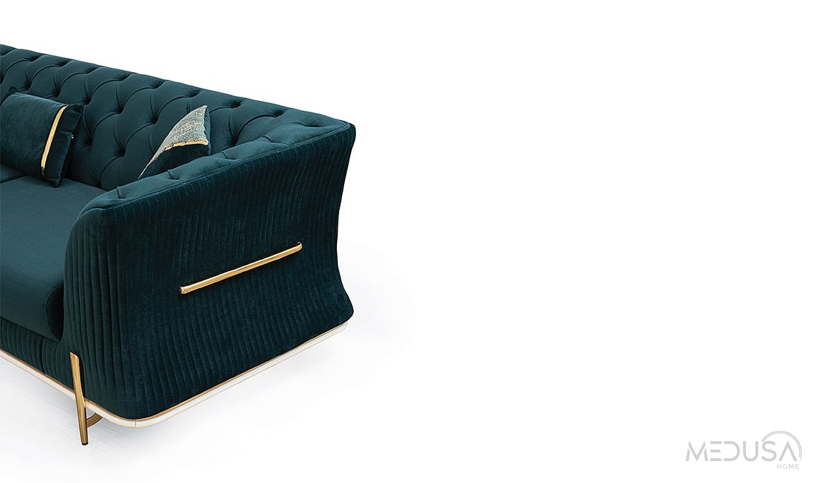 Medusa Home Mobilya - Berfin Zümrüt Yeşili Koltuk