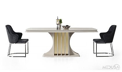 Medusa Home - Bergama Kumtaşı Yemek Masası