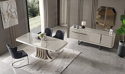 Medusa Home Mobilya - Bergama Kumtaşı Yemek Odası