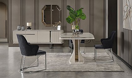 Medusa Home Mobilya - Bergama Kumtaşı Yemek Odası