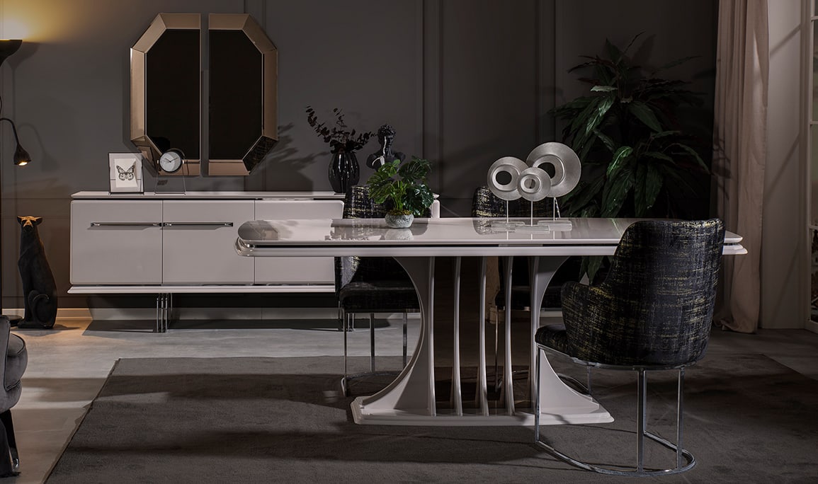 Medusa Home Mobilya - Bergama Kumtaşı Yemek Odası