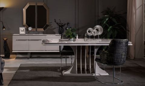 Medusa Home Mobilya - Bergama Kumtaşı Yemek Odası