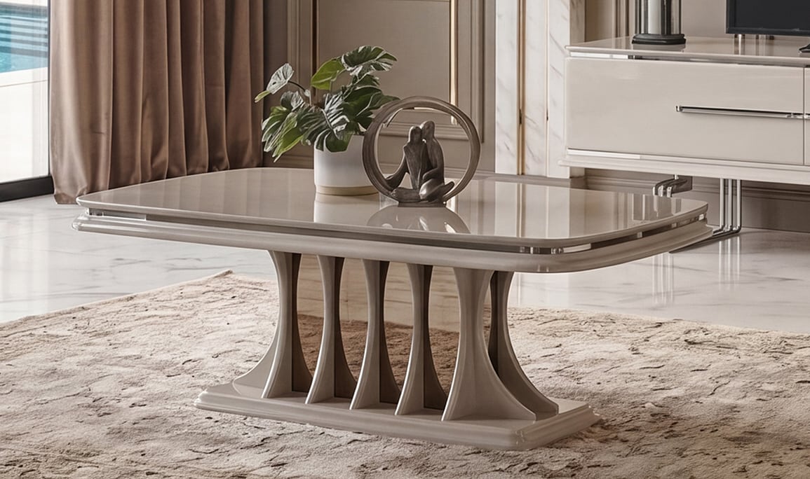Medusa Home Mobilya - Bergama Luxury Silver Orta Sehpa