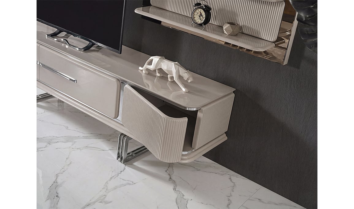 Medusa Home Mobilya - Bergama Luxury Silver Tv Ünitesi