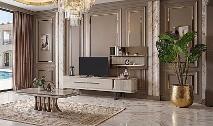 Medusa Home Mobilya - Bergama Luxury Silver Yemek Odası