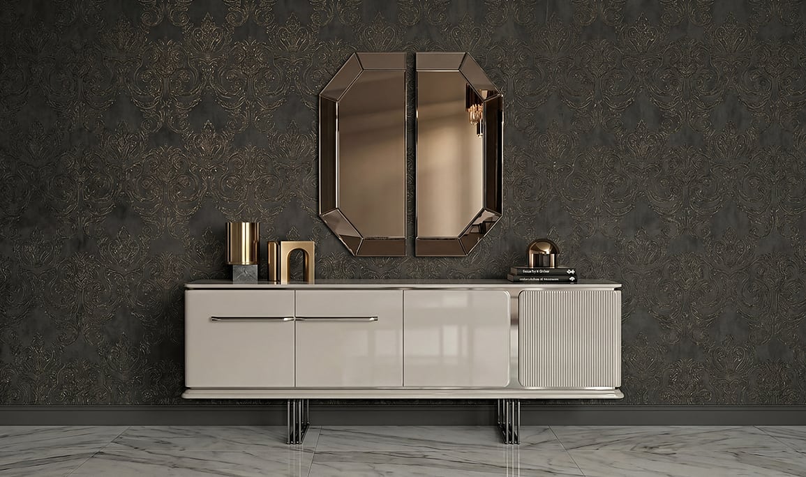 Medusa Home Mobilya - Bergama Luxury Silver Yemek Odası