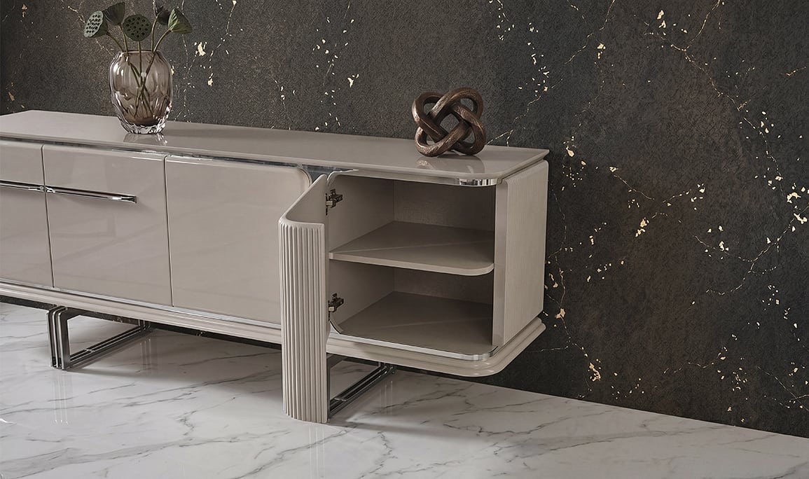 Medusa Home Mobilya - Bergama Luxury Silver Yemek Odası