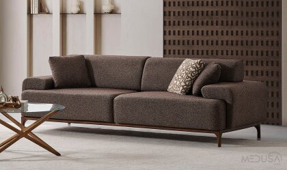 Medusa Home - Best Kahve Üçlü Koltuk Medusa Home - Best Kahve Üçlü Koltuk