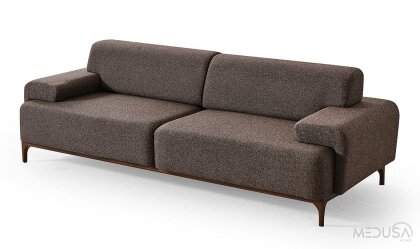 Medusa Home Mobilya - Best Kahve Üçlü Koltuk