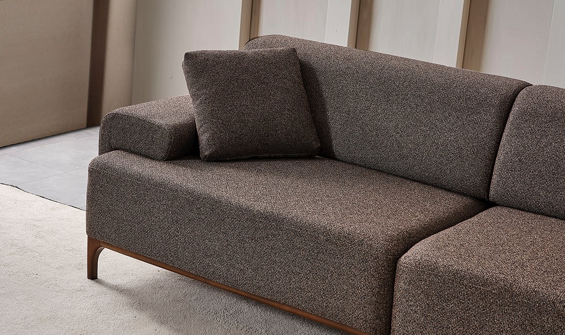 Medusa Home Mobilya - Best Kahve Üçlü Koltuk