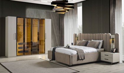 Medusa Home - Beth Black 6 Kapılı Yatak Odası Medusa Home - Beth Black 6 Kapılı Yatak Odası