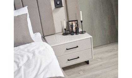 Medusa Home Mobilya - Beth Black 6 Kapılı Yatak Odası