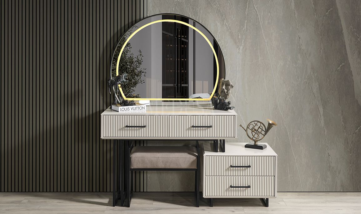 Medusa Home Mobilya - Beth Black 6 Kapılı Yatak Odası