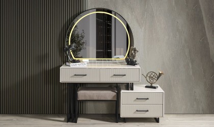 Medusa Home Mobilya - Beth Black 6 Kapılı Yatak Odası