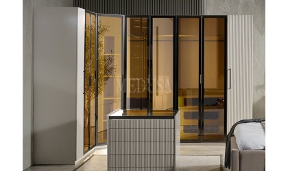Medusa Home Mobilya - Beth Black Köşe Gardırop