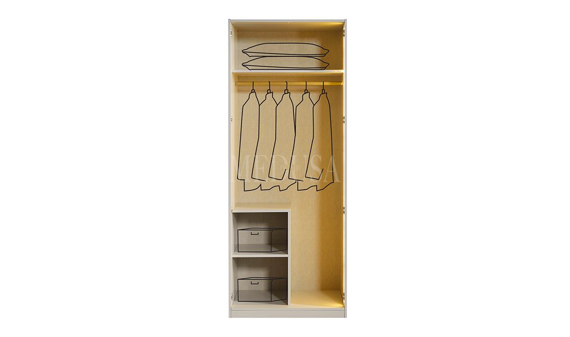 Medusa Home Mobilya - Beth Gold 6 Kapılı Gardırop