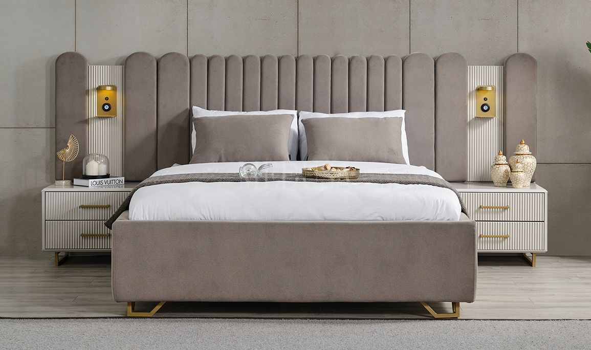 Medusa Home Mobilya - Beth Gold 6 Kapılı Yatak Odası