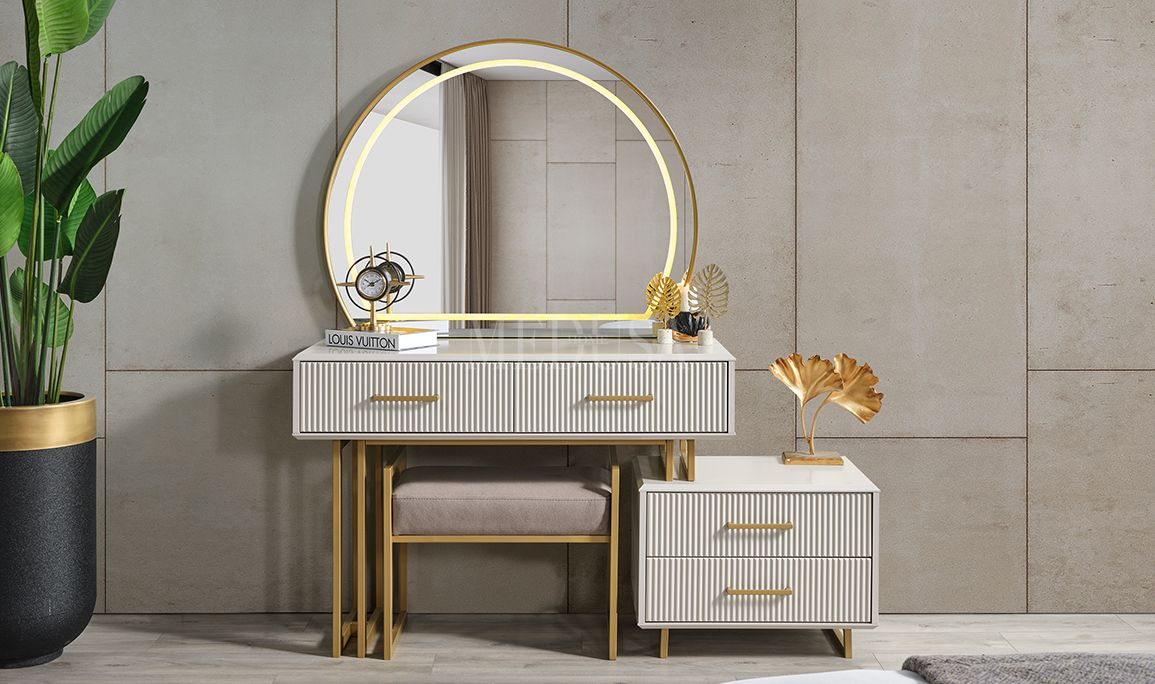 Medusa Home Mobilya - Beth Gold 6 Kapılı Yatak Odası