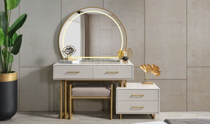 Medusa Home Mobilya - Beth Gold 6 Kapılı Yatak Odası