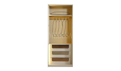 Medusa Home Mobilya - Beth Gold Köşe Gardırop