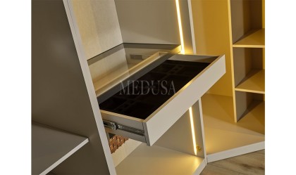 Medusa Home Mobilya - Beth Gold Köşe Gardırop