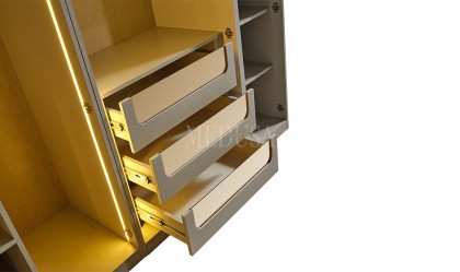 Medusa Home Mobilya - Beth Gold Köşe Gardırop