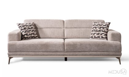 Medusa Home - Beyza Gri Üçlü Koltuk Medusa Home - Beyza Gri Üçlü Koltuk