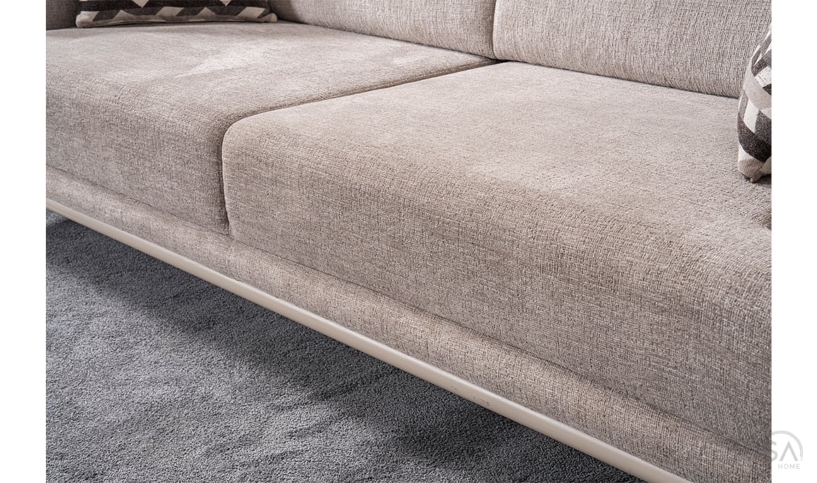 Medusa Home Mobilya - Beyza Gri Üçlü Koltuk