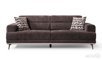Medusa Home - Beyza Kahve Üçlü Koltuk Medusa Home - Beyza Kahve Üçlü Koltuk