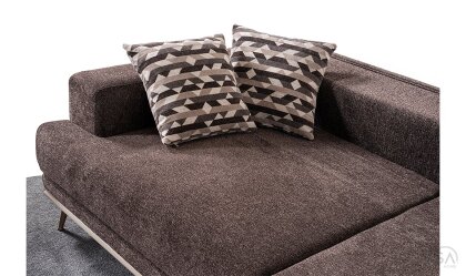 Medusa Home Mobilya - Beyza Kahve Üçlü Koltuk