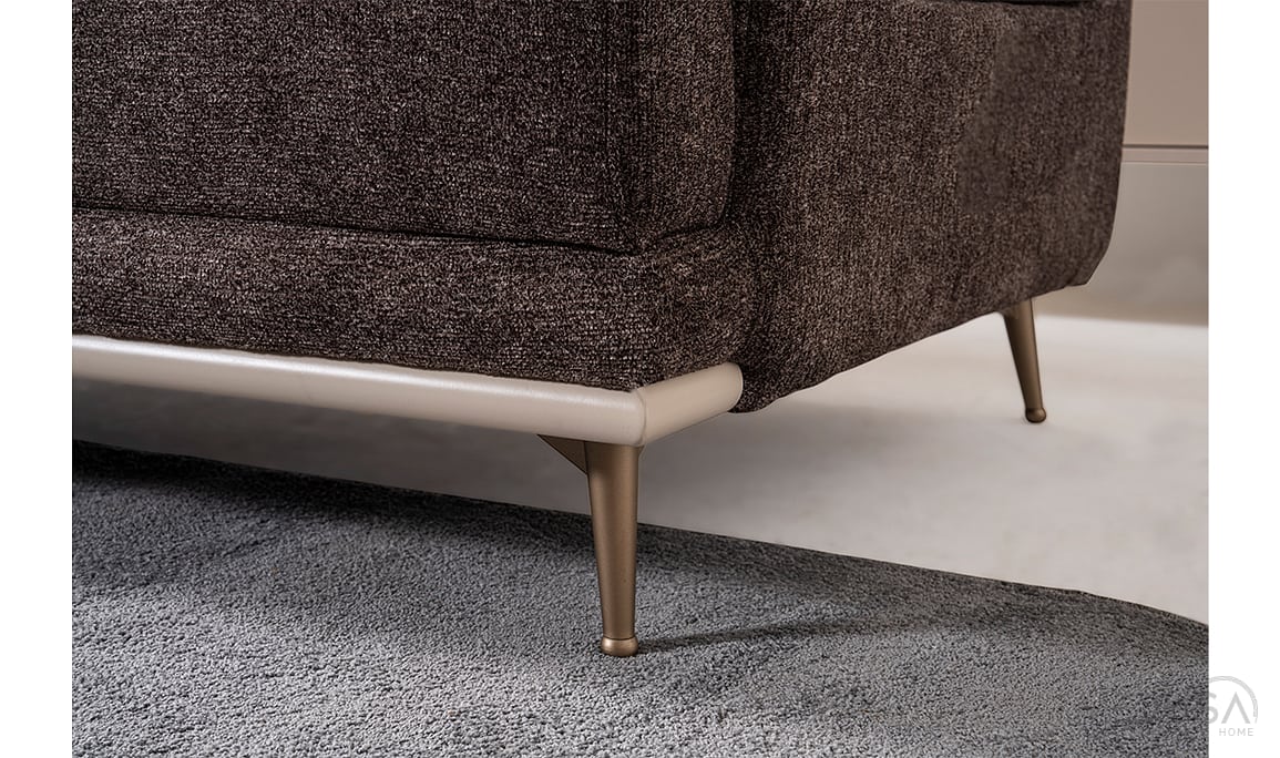 Medusa Home Mobilya - Beyza Kahve Üçlü Koltuk