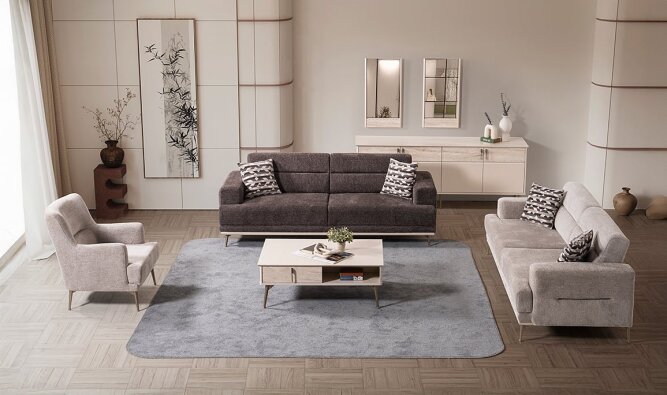 Medusa Home Mobilya - Beyza Koltuk Takımı - Modern Koltuk Takımları