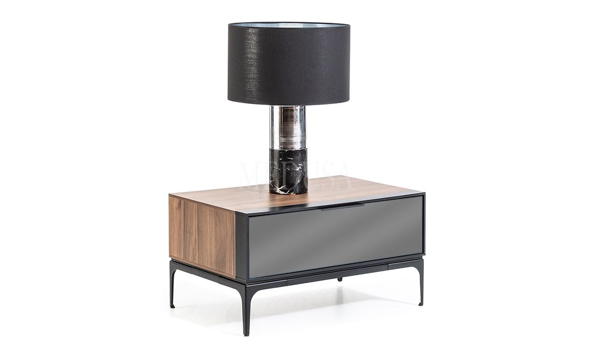 Medusa Home Mobilya - Black Silver Komodin