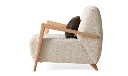 Medusa Home Mobilya - Bohem Ahşap Berjer