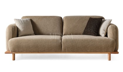 Medusa Home - Bohem Ahşap Kahve Üçlü Koltuk Medusa Home - Bohem Ahşap Kahve Üçlü Koltuk