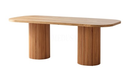 Medusa Home Mobilya - Bohem Ahşap Yemek Masası Round