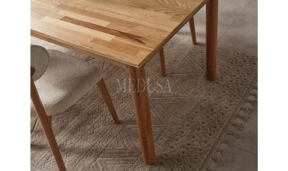Medusa Home Mobilya - Bohem Ahşap Yemek Masası