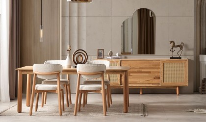 Medusa Home Mobilya - Bohem Ahşap Yemek Odası